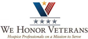 This is a logo - We honor veterans